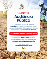 CONVITE: Audiência Pública sobre a Estiagem no Seridó!