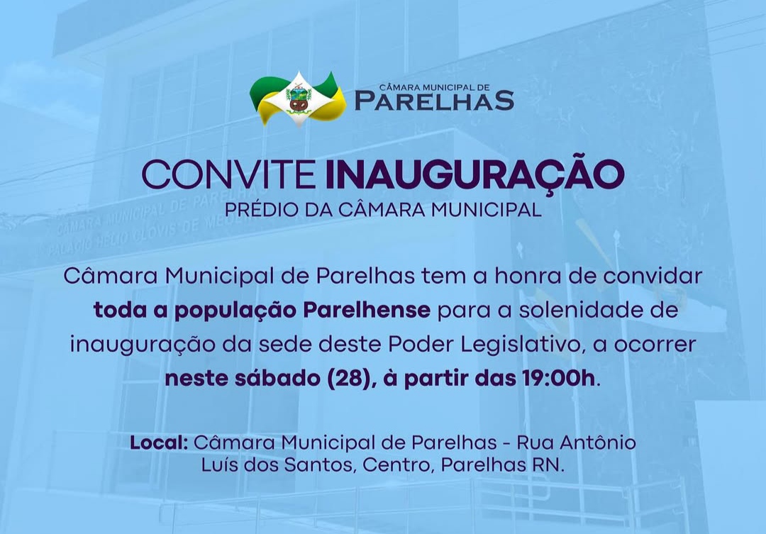 CONVITE DE INAUGURAÇÃO