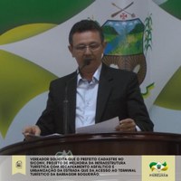 O requerimento onde solicita o projeto de melhoria da Infraestrutura Turística de Parelhas é aprovado