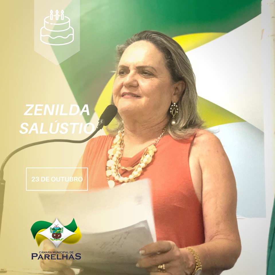 Parabéns Vereadora Zenilda Salústio