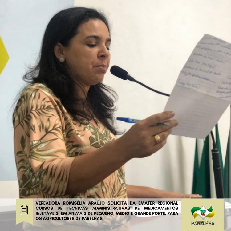 Romisélia solicita cursos a EMATER-RN regional 